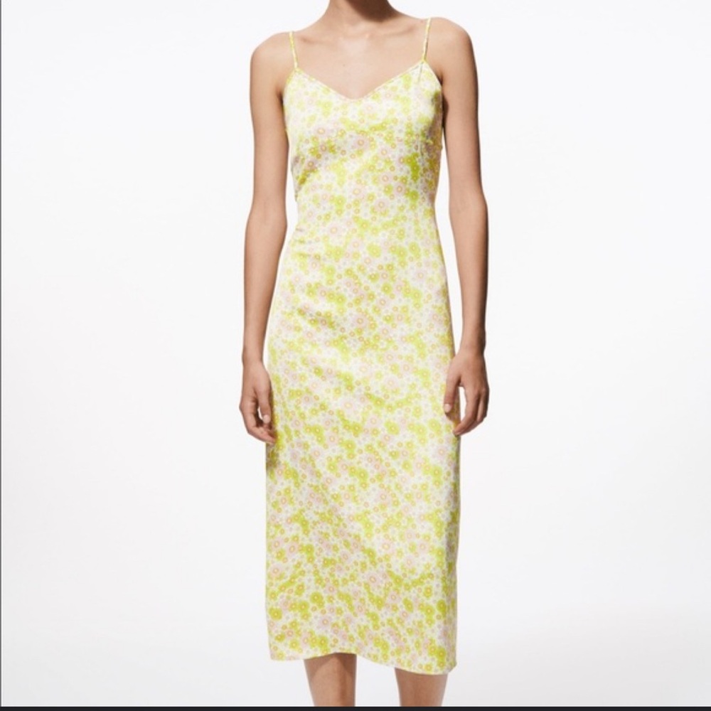 NWOT Zara Floral Maxi Skirt in Green and Purple